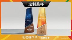 哈尔滨-水晶奖杯定制公司学校儿童比赛奖杯定做